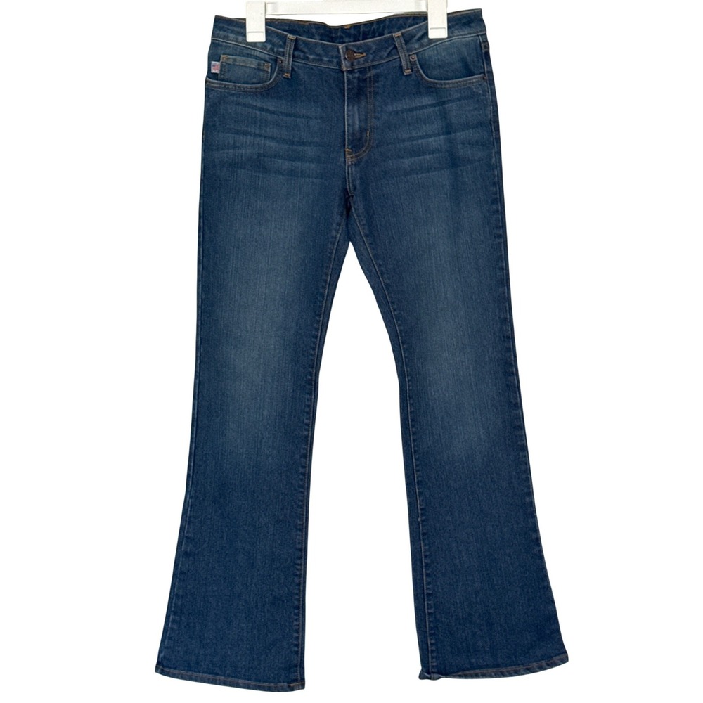 All American Clothing Co Bootcut Jeans Blue Stretch Denim Womens 12 Made in USA